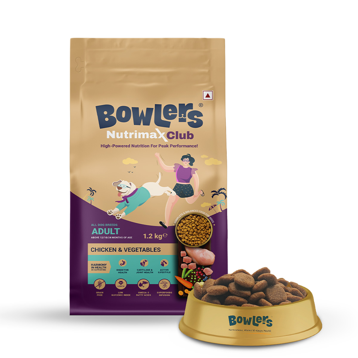 Bowlers Nutrimax Adult 1.2kg