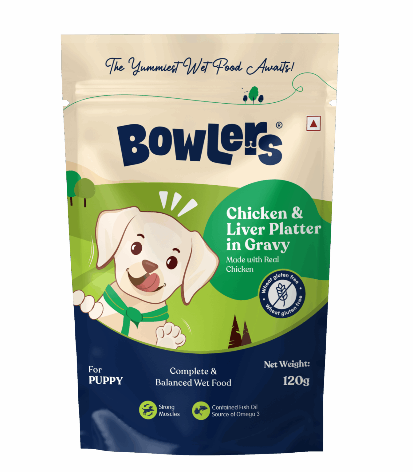 Chicken Liver Platter in Gravy for Puppies | Bowlers